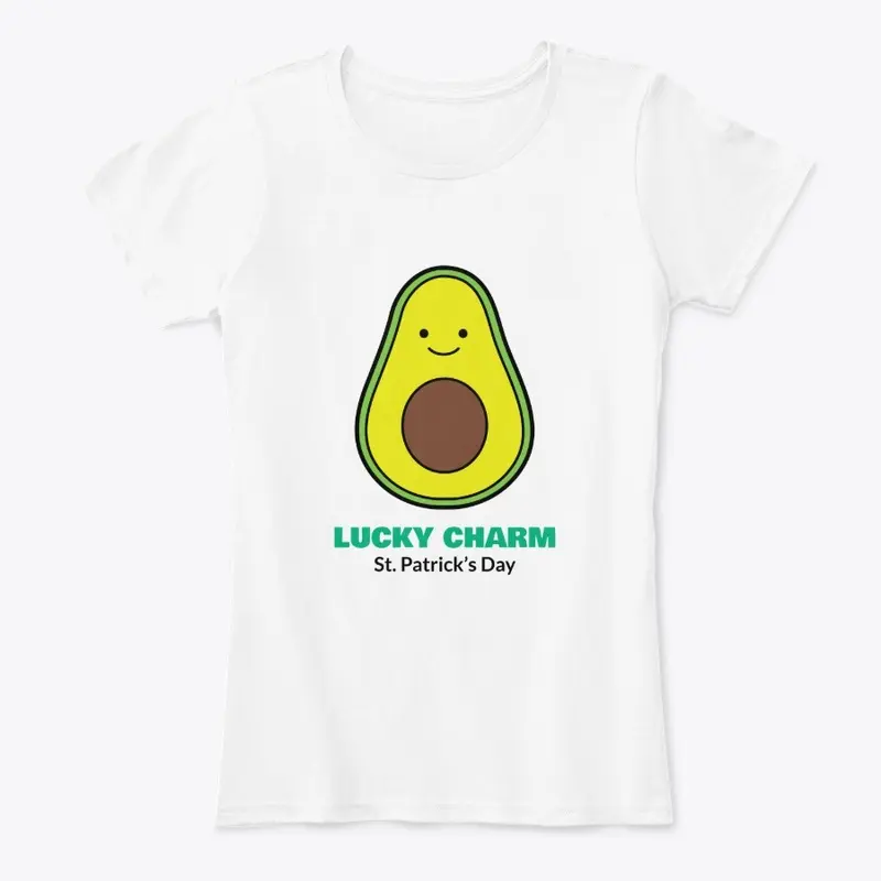 Avocado St. Patrick's Day Luck Charm